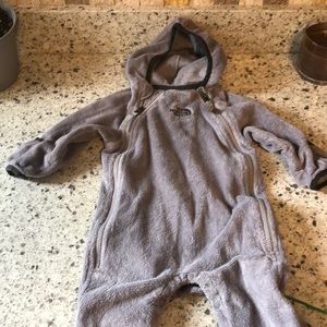 North face infant bunting snow suit fleece